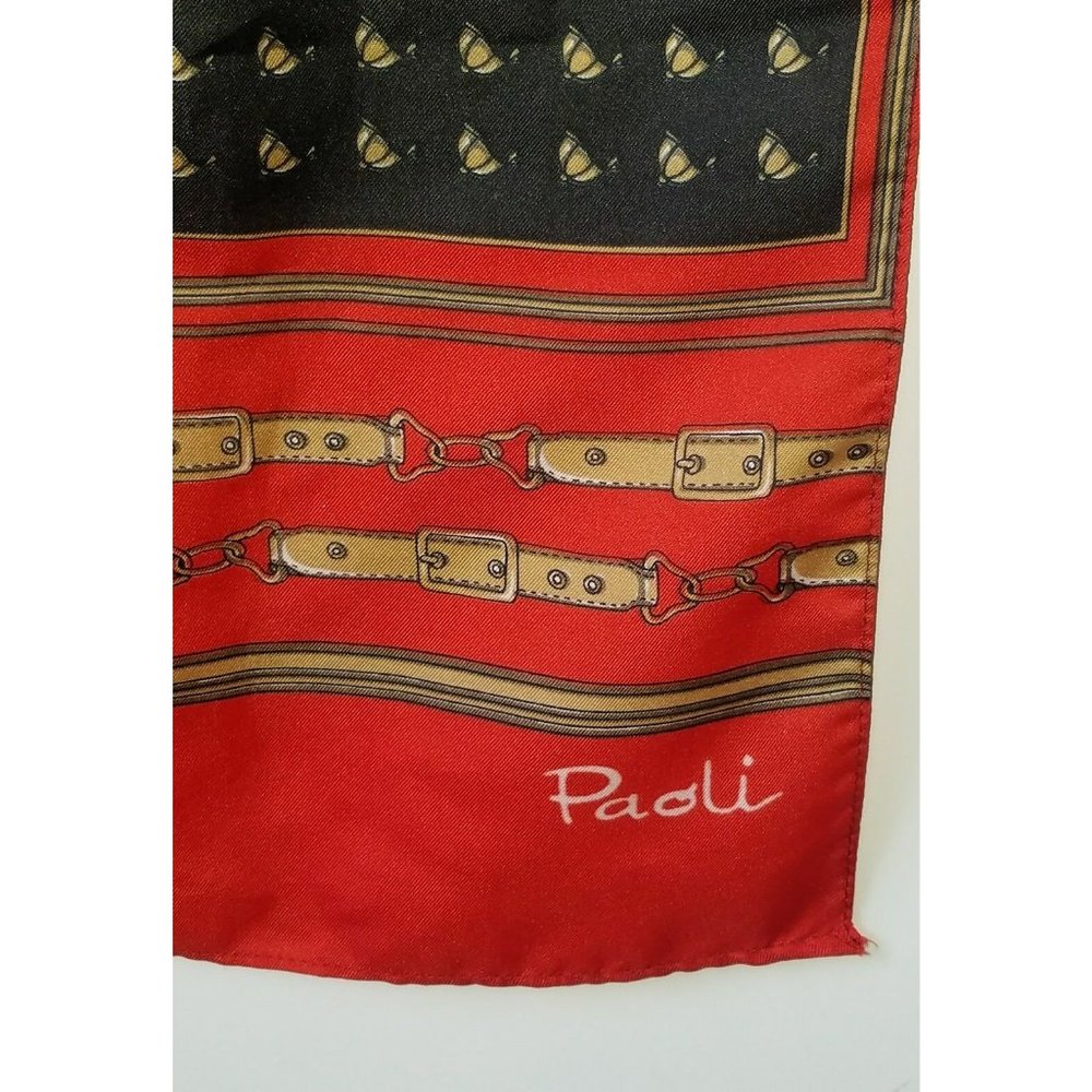 Paoli Equestrian Scarf, Equestrian Helmet Red,